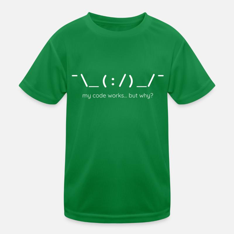 coding programmer tech funny design Kids Functional T-Shirt