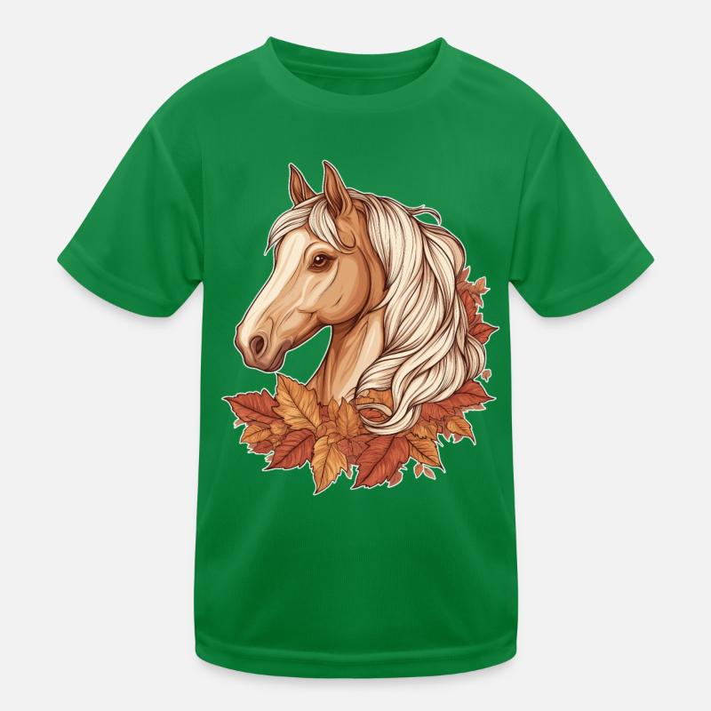 Cheval automne T-shirt sport Enfant