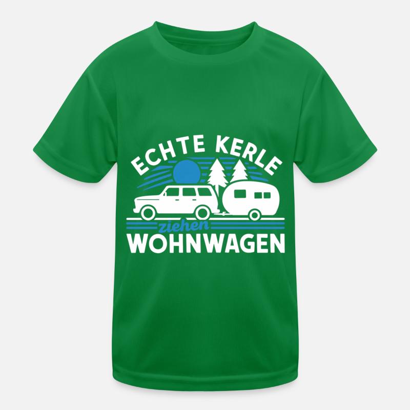 Camping Kinder Funktions-T-Shirt