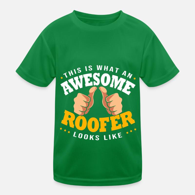 Dachdecker Kinder Funktions-T-Shirt