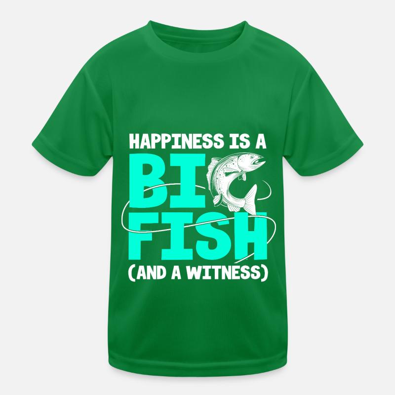 Truite Truite étang pêche canne pêcheur Frogfish T-shirt sport Enfant