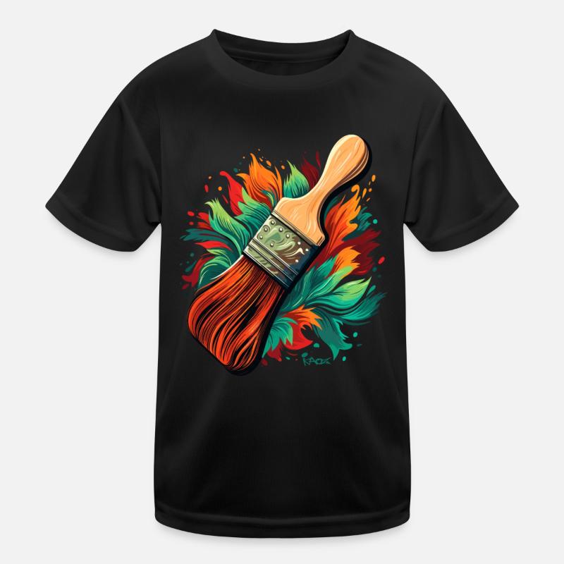 Pinceaux pour peintres T-shirt sport Enfant