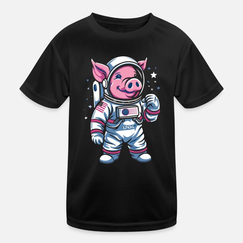 Petit Cochon : Cochon Astronaute T-shirt sport Enfant