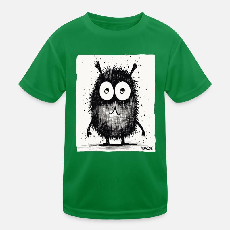 Lustiges kleines Monster Kinder Funktions-T-Shirt