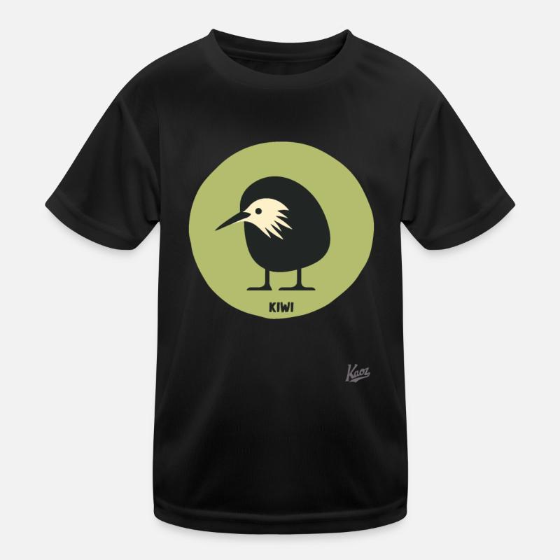 Abstract comic kiwi bird Kids Functional T-Shirt