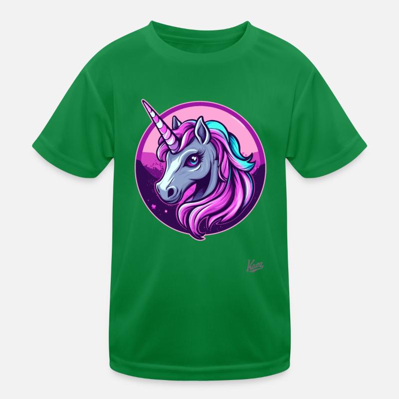 Süßes und cooles Einhorn Kinder Funktions-T-Shirt