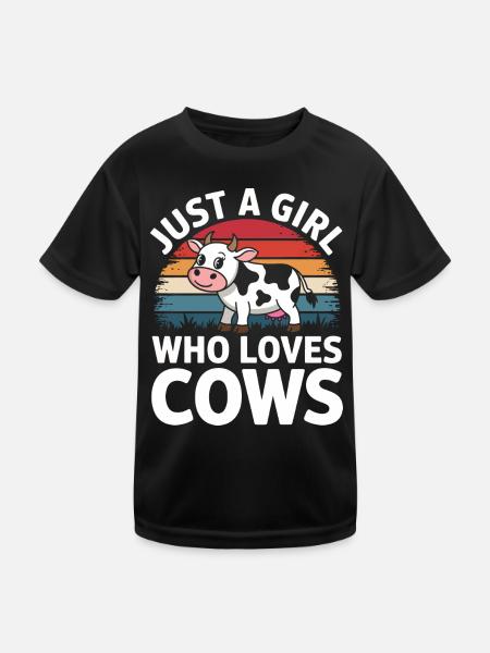 Éleveur de vaches Ferme Éleveur de vaches - T-shirt sport Enfant - noir - Devant
