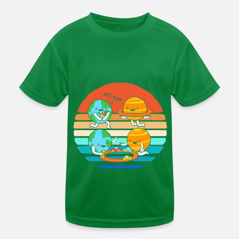 Space Space Outer Space Planets Universe Kids Functional T-Shirt