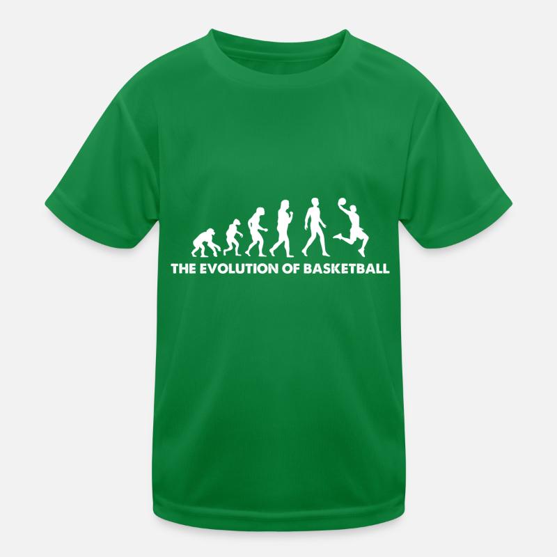 The Evolution Of Basketball Kinder Funktions-T-Shirt