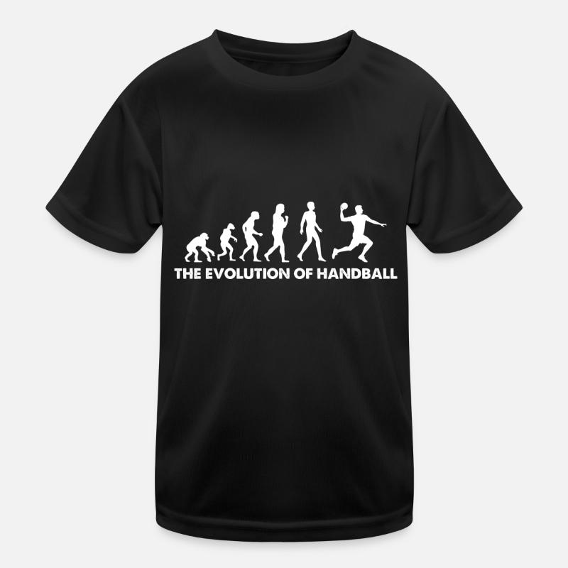 The Evolution Of Handball Kids Functional T-Shirt
