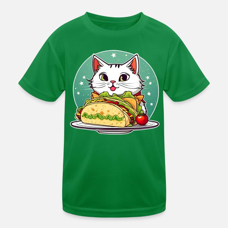 Chat mignon avec tacos T-shirt sport Enfant