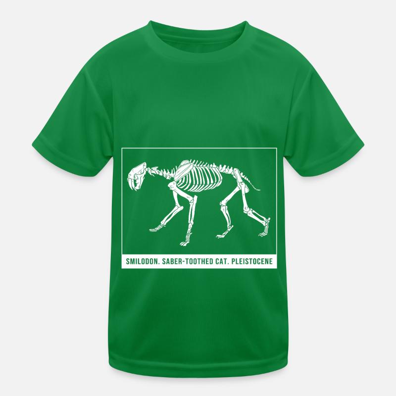 Säbelzahntiger Urzeit Kinder Funktions-T-Shirt