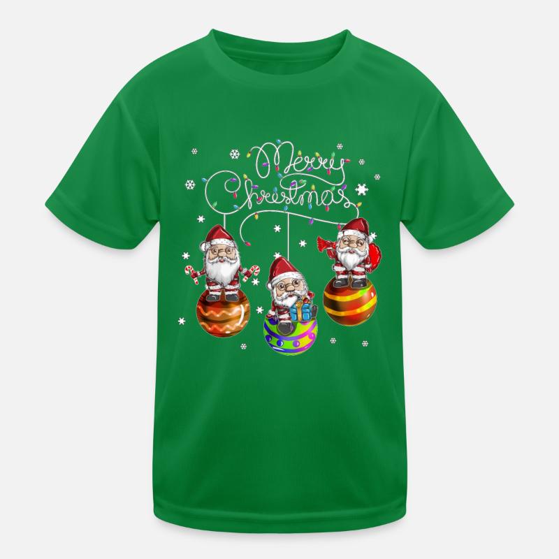 Joyeux Noël Bal de Noël du Père Noël T-shirt sport Enfant