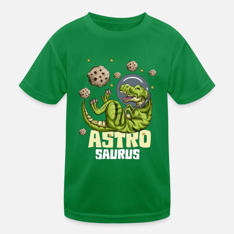 Astronaut Kids Outfit T-Rex Astro Saurus Dino Kids Functional T-Shirt