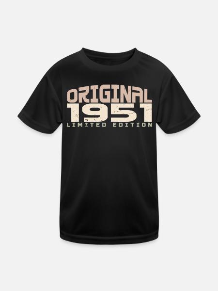 Millésime 1951 édition limitée 1951 anniversaire - T-shirt sport Enfant - noir - Devant