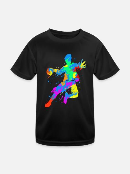 Tenue de fan de handball Entraîneur Gardien de but Handball Club - T-shirt sport Enfant - noir - Devant