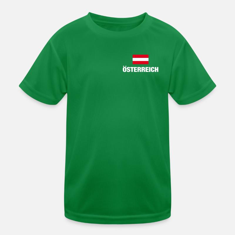 Austria, Austrian Flag, Austria Gift Kids Functional T-Shirt