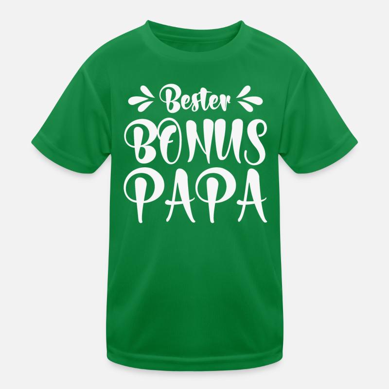 Bester Bonus Papa Kinder Funktions-T-Shirt