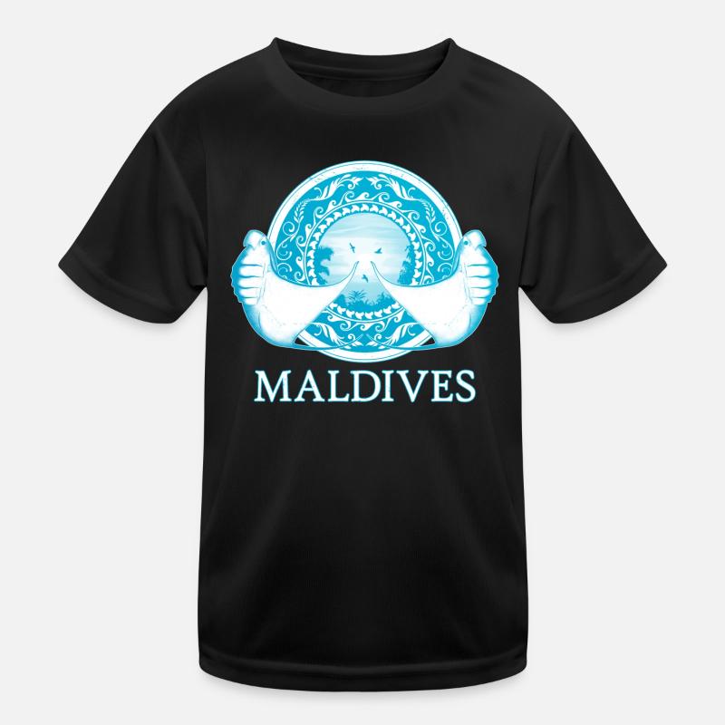 Mantarochen - Kinder Funktions-T-Shirt - Schwarz