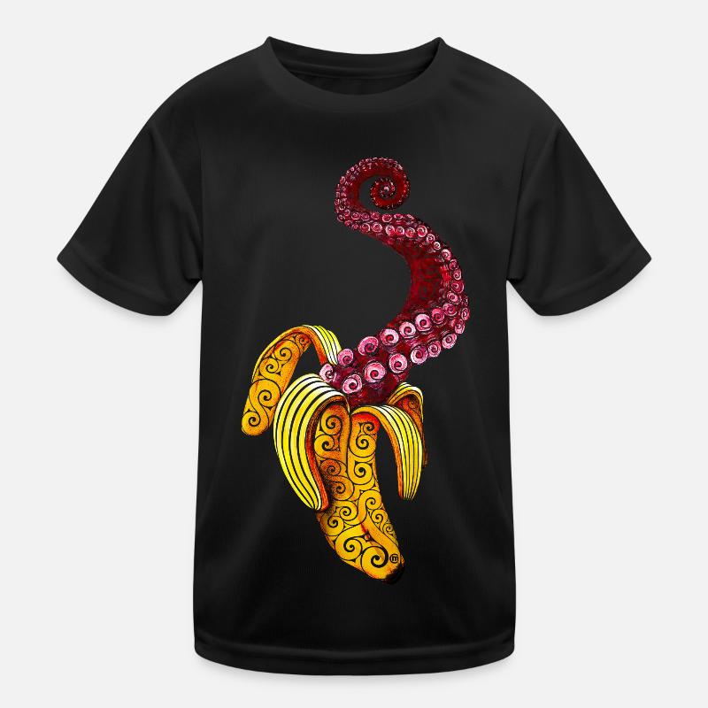 Wirbelnde Mutant-Banane Kinder Funktions-T-Shirt