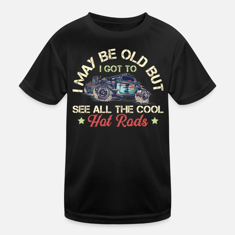Hot Rods - Oldtimer Kinder Funktions-T-Shirt