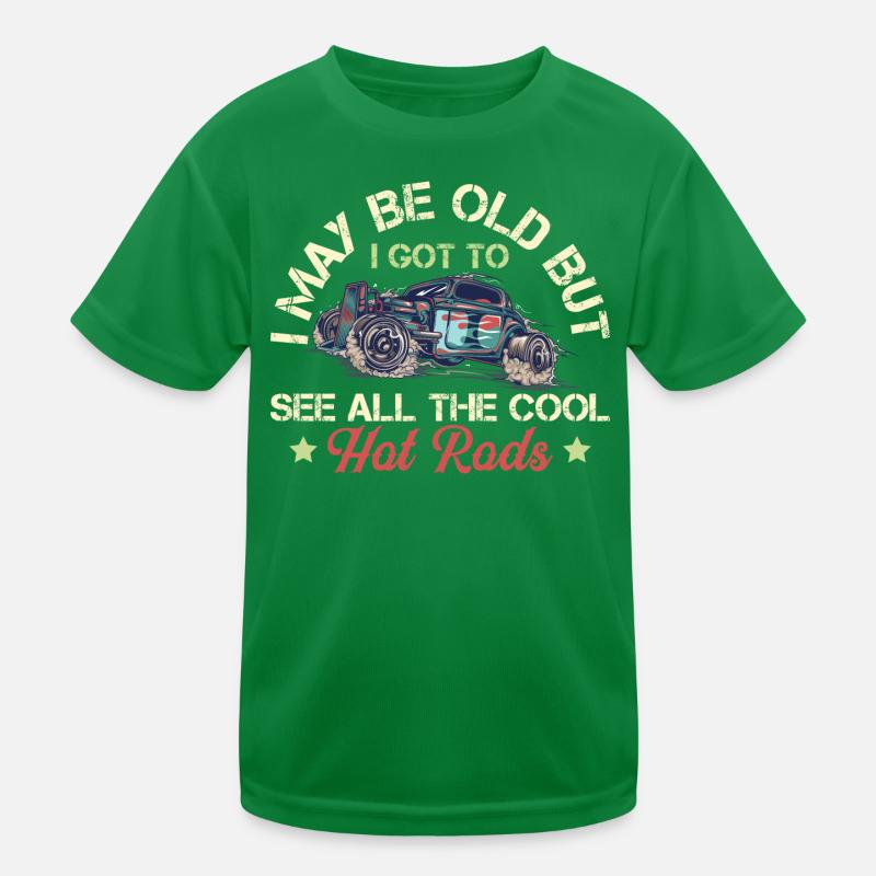 Hot Rods - Oldtimer Kinder Funktions-T-Shirt