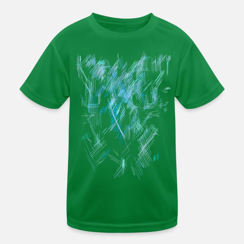 Mysticisme Abstrait - Texture de fond BLEU T-shirt sport Enfant