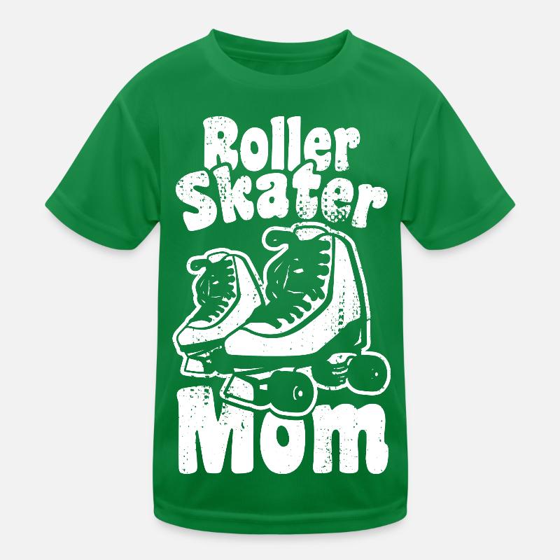 Roller Skater Mutter Kinder Funktions-T-Shirt