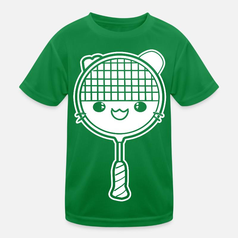 Badmintonschläger Comic Stil Kinder Funktions-T-Shirt