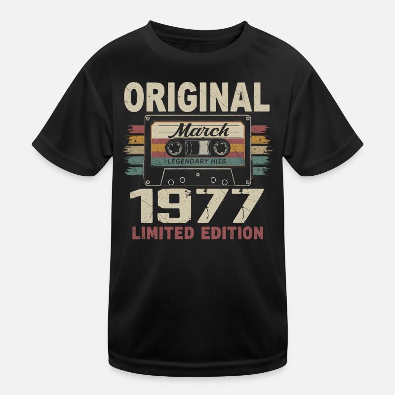 Mars 1977 Vintage mars 1977 T-shirt sport Enfant