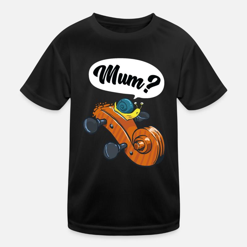 Maman ? Escargot drôle violon violon violon T-shirt sport Enfant