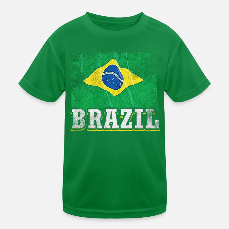 Drapeau du Brésil T-shirt sport Enfant