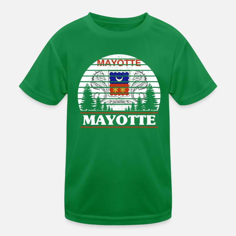 Mayotte Kinder Funktions-T-Shirt