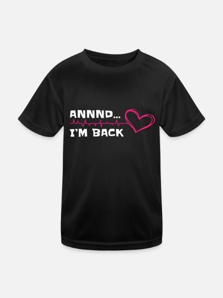 Open Heart Surgery Recovery Gifts & Apparal - Kids Functional T-Shirt - black - Front