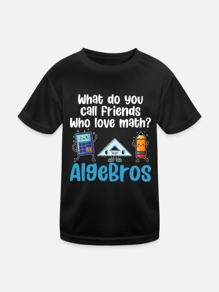 Professeur de mathématiques Nerd Mathématicien - T-shirt sport Enfant - noir - Devant