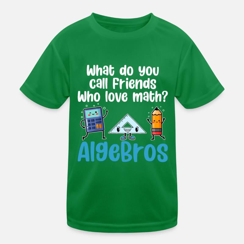 Math Teacher Nerd Mathematician Algebro Kids Functional T-Shirt