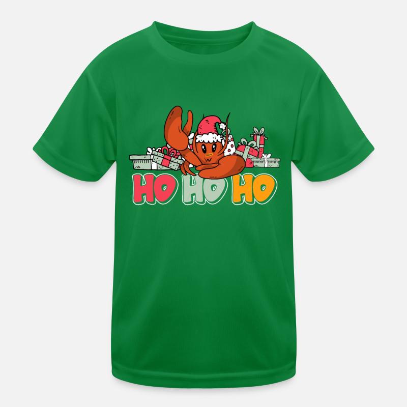 Weihnachtskrebse Kinder Funktions-T-Shirt