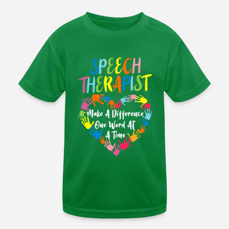 Orthophoniste Speech Language Pathologist Speechie T-shirt sport Enfant