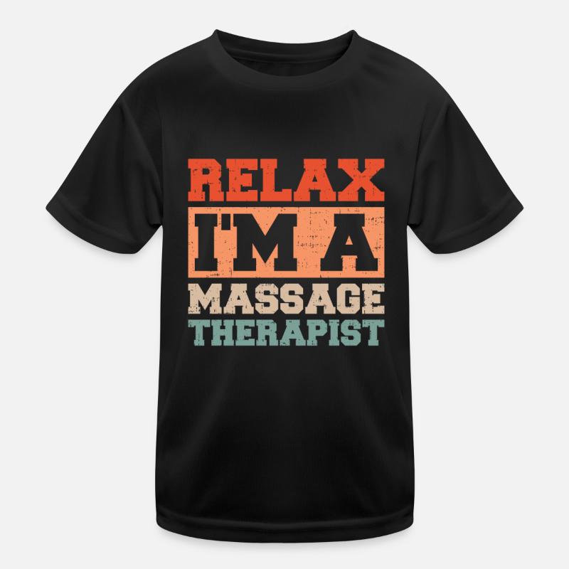 Massagetherapie Entspannen Sie sich Ich bin ein Kinder Funktions-T-Shirt