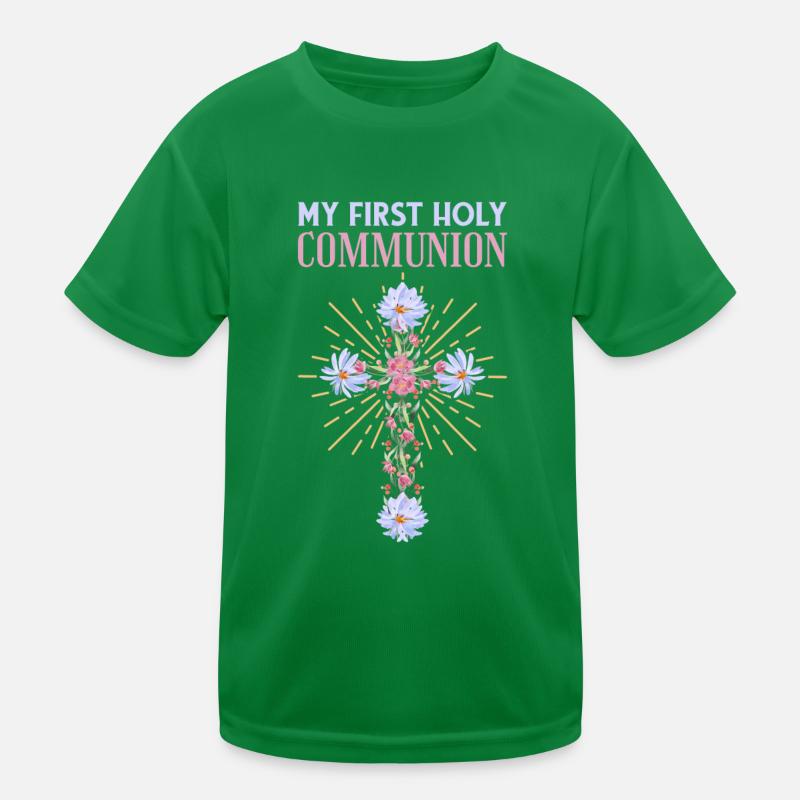 Sainte Communion Eucharistie Première Communion T-shirt sport Enfant