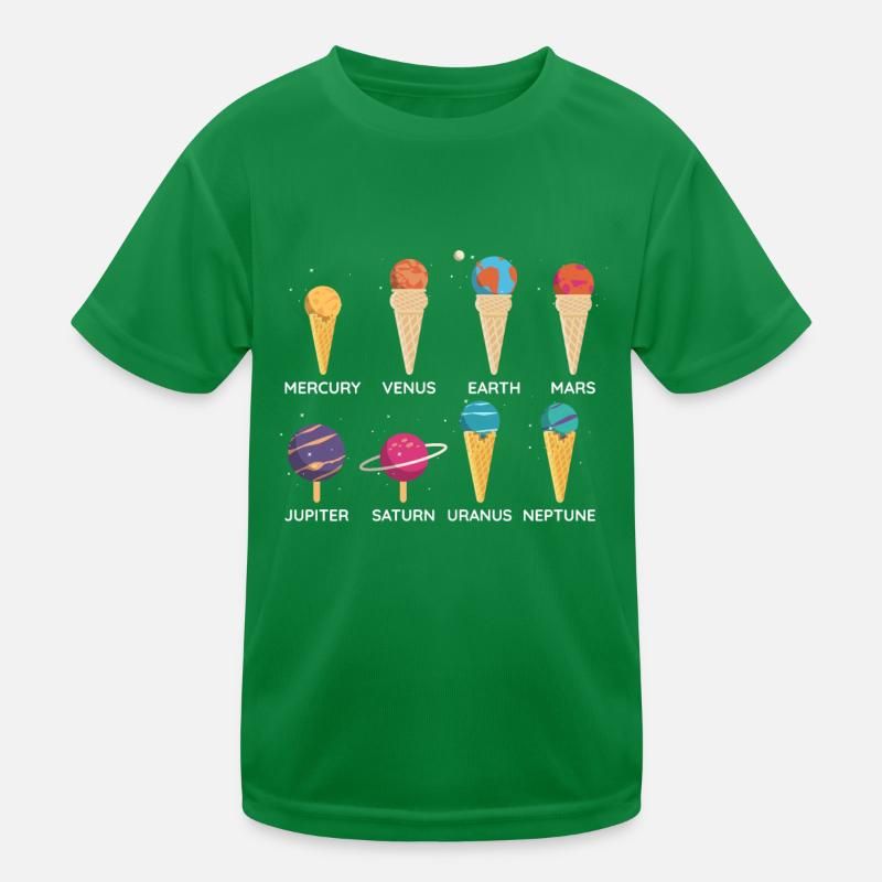 Solar System Ice Cream Kids Functional T-Shirt