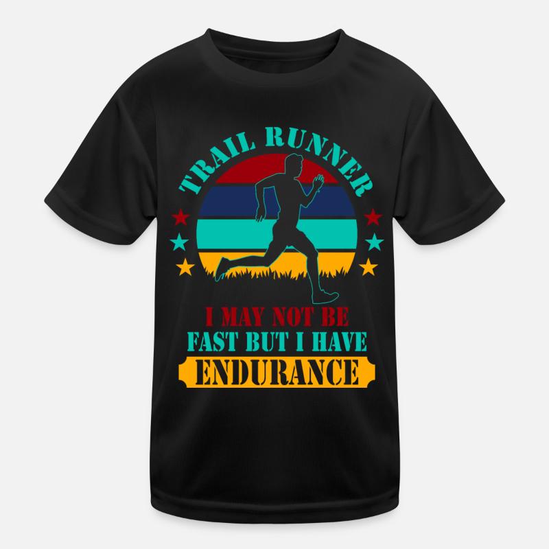 Trail Runner Trail Running Endurance Corsa - Kids Functional T-Shirt - black