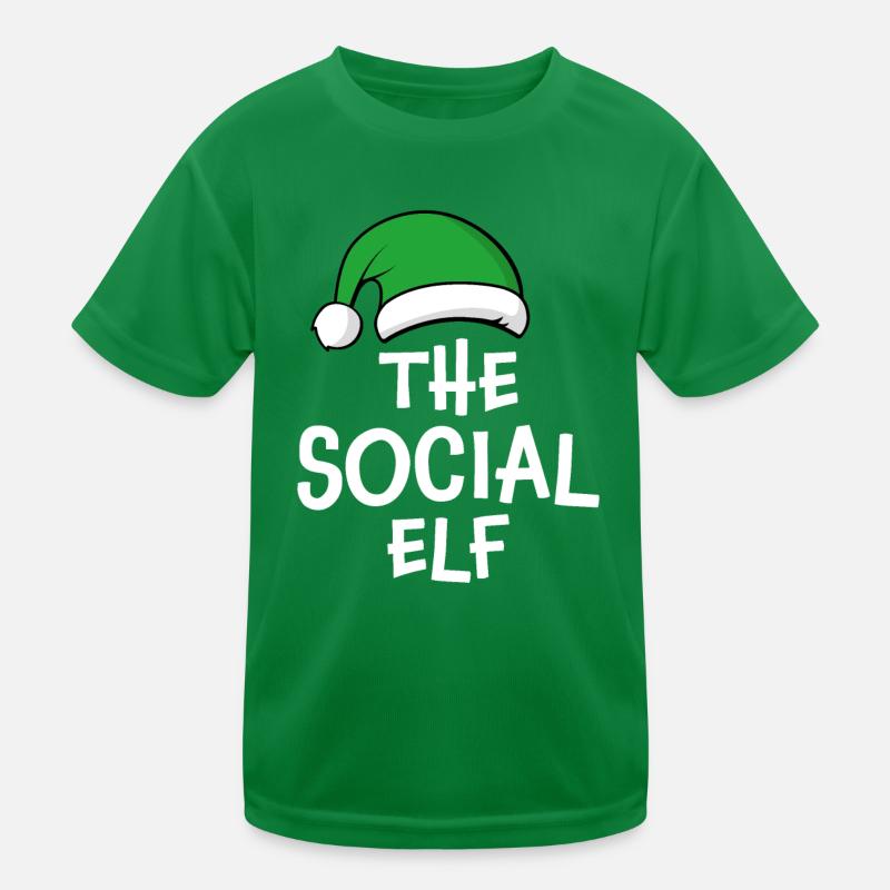 Die soziale Elfe Kinder Funktions-T-Shirt