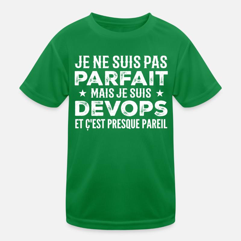 Je Ne Suis Pas Parfait Mais Je Suis Devops T-shirt sport Enfant