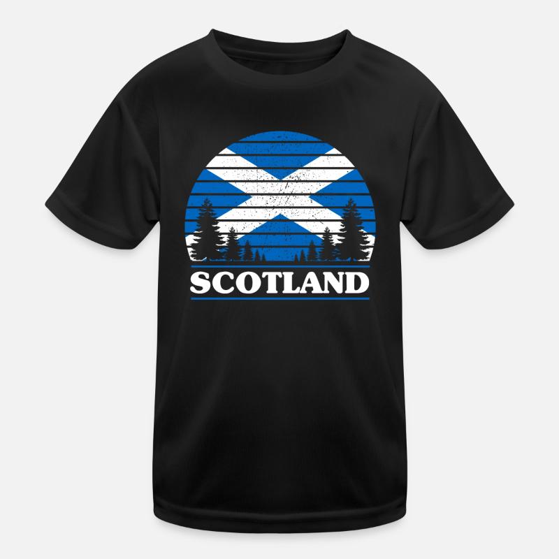 Schottland Kinder Funktions-T-Shirt