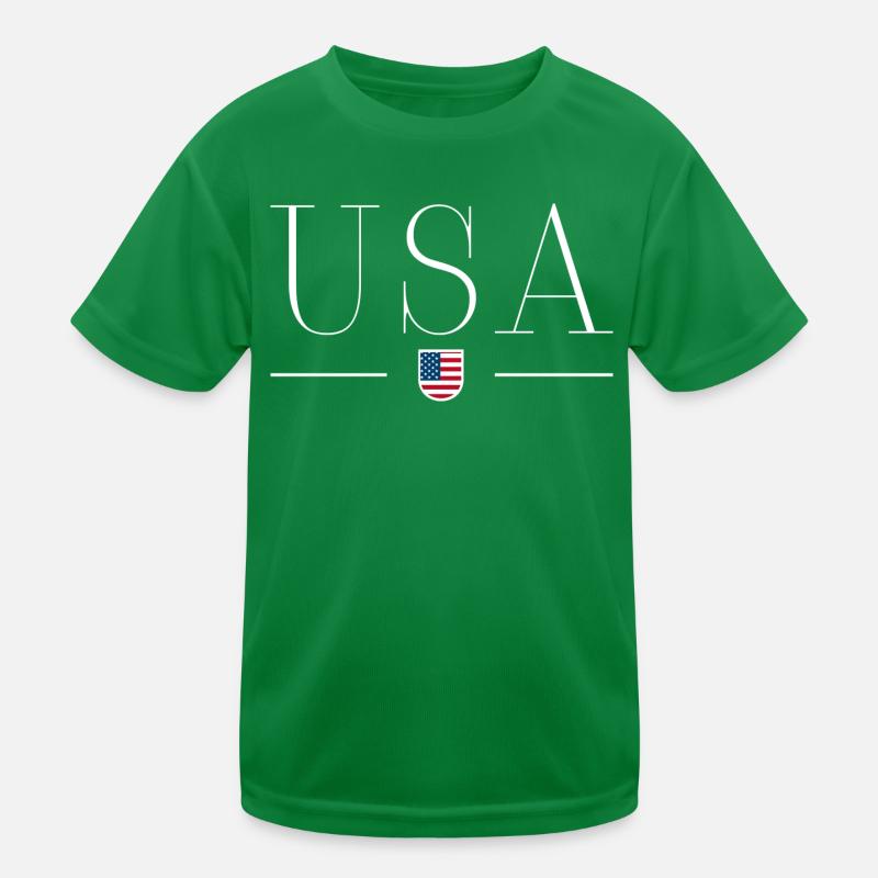 Ich liebe USA Kinder Funktions-T-Shirt