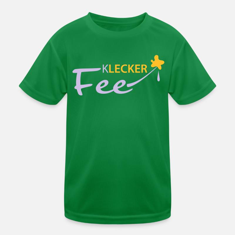 Lecker Klecker Fee Kinder Funktions-T-Shirt