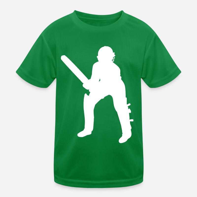 Cricket Batsman Batter Kids Functional T-Shirt
