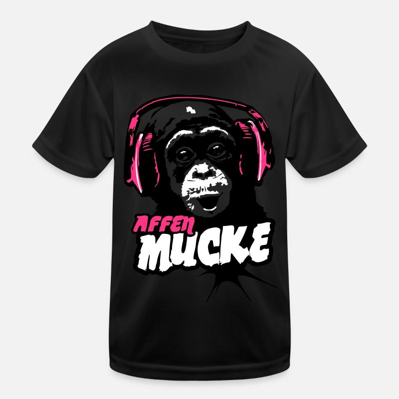 Affen-Mucke Kinder Funktions-T-Shirt
