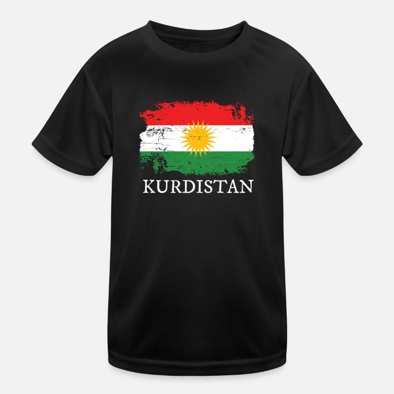 Kurdistan Kinder Funktions-T-Shirt